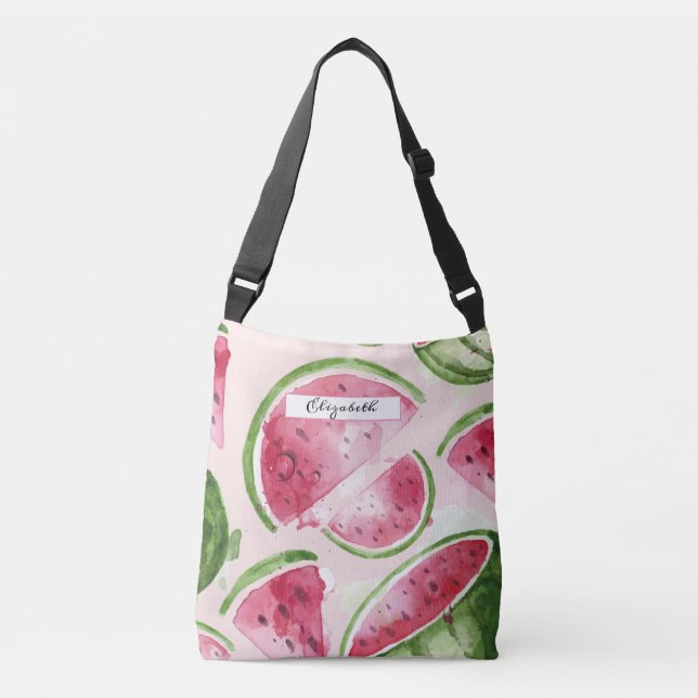 Sac Ajustable Pastèque à l'aquarelle mignonne   (Devant)