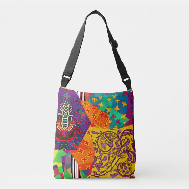 Sac Ajustable Patchwork indien turc festier Mandala (Devant)