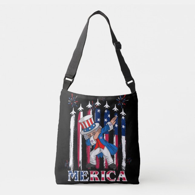 Sac Ajustable Patriotic Uncle Sam Dabbing 4th of July (Devant)