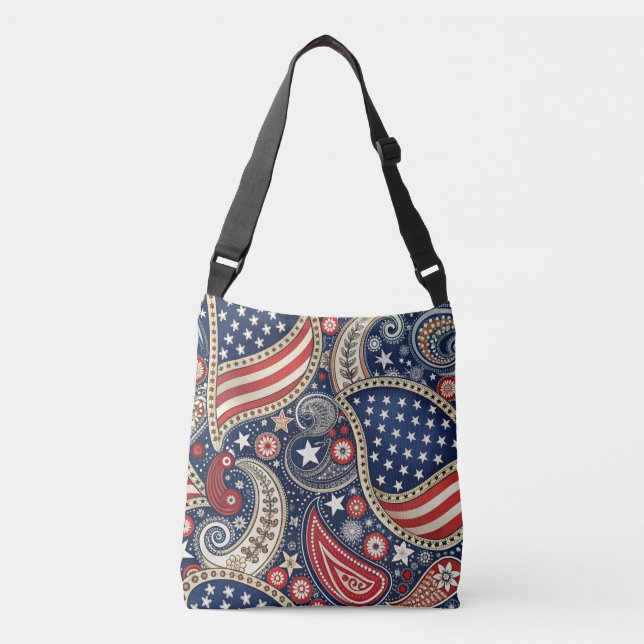 Sac Ajustable Patriotique Paisley (Devant)