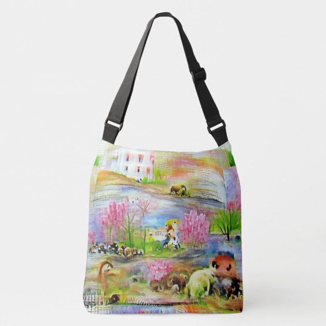 Sac Ajustable Paysage aquarelle (Devant)