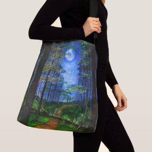Sac Ajustable Peinture d'origine Chemin de forêt abandonné