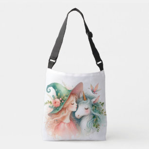 Sac Ajustable Petit licorne magique Sorcière mignonne aquarelle