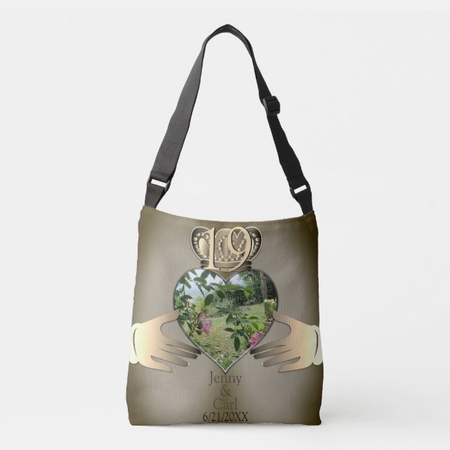 Sac Ajustable Photo Anniversaire Claddaugh Fourre-tout (Devant)