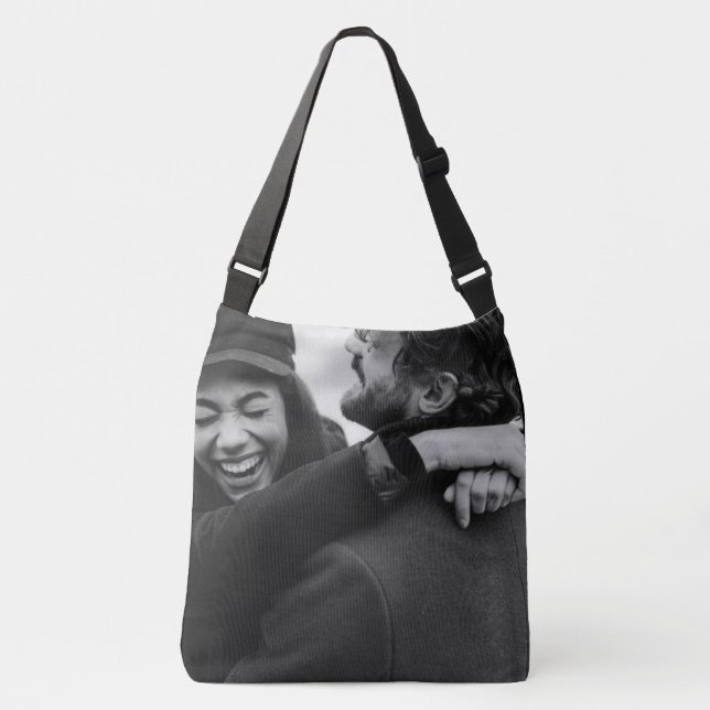 Sac Ajustable Photo en noir et blanc personnalisée (Devant)