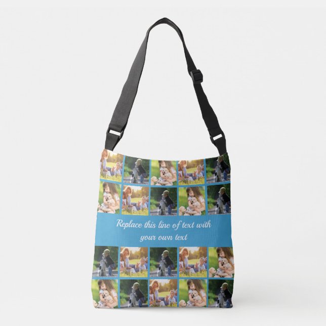 Sac Ajustable photocollage et texte (Devant)