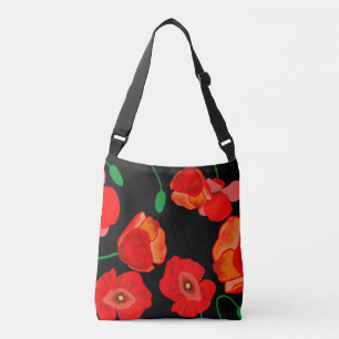 Sac Ajustable Photos rouges sur arrière - plan noir