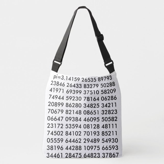 Sac Ajustable pi= 3.14159 Chiffres de jour de science des mathém (Devant)