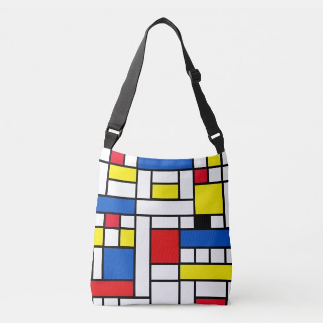 Sac Ajustable Piet Mondrian Style Art Abstrait (Devant)