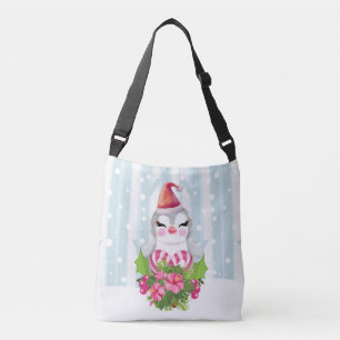 Sac Ajustable Pingouin de Noël mignon à Santa Hat