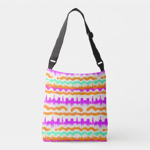 Sac Ajustable Pink City Urban Mural Graffiti Street Art Motif