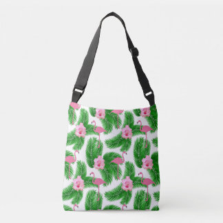 Sac Ajustable Pink Flamingo Tropical Floral Summer Vibes