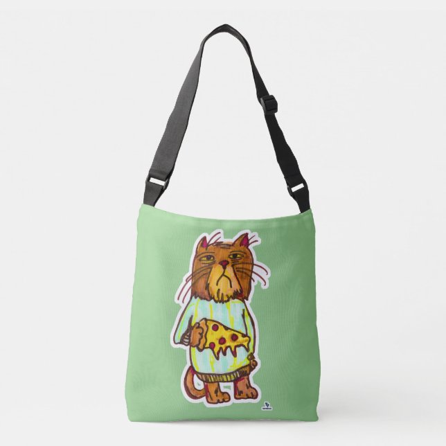 Sac Ajustable Pizza Grumpy Pet animal de compagnie Drôle Chat Ar (Devant)
