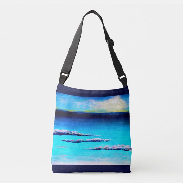 Sac Ajustable Plage abstraite Fourre-tout (Devant)