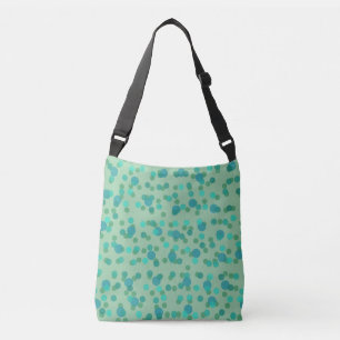 Sac Ajustable pluie de printemps, forêt aqua et points verts de