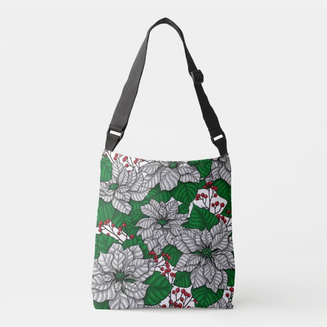 Sac Ajustable Pointe blanche, motif de Noël (Devant)