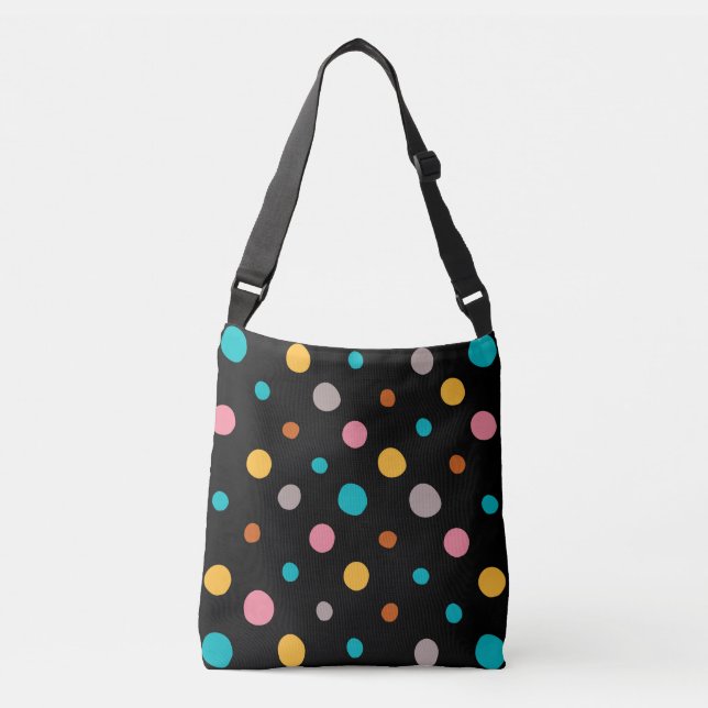 Sac Ajustable Points d'aquarelle multicolore 2 (Devant)