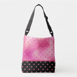 Sac Ajustable Pois de parties scintillant dans les tons rose et 
