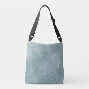 Sac Ajustable Pois de parties scintillantes d'Aqua et d'argent