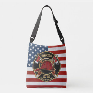 Sac Ajustable Pompier Secourt incendie Département USA Drapeau p