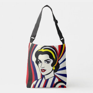 Sac Ajustable Pop Art Portrait Cross-Body Fourre-tout