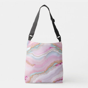 Sac Ajustable Porte rose clair Marbre Collection tendance