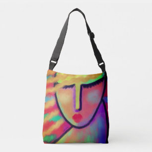 Sac Ajustable Portrait Abstrait coloré d'une femme