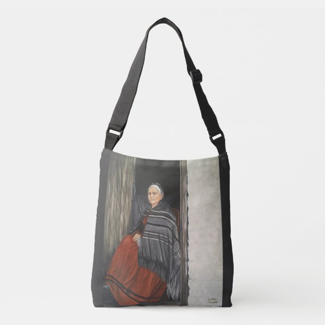 Sac Ajustable "Portrait d'un vieux Gallois Woman (Devant)
