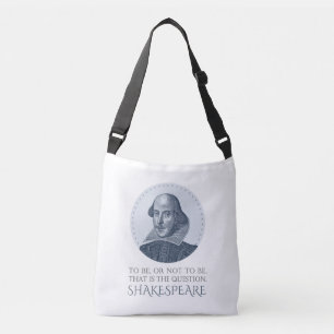Sac Ajustable Portrait Shakespeare avec à être ou à ne pas être 