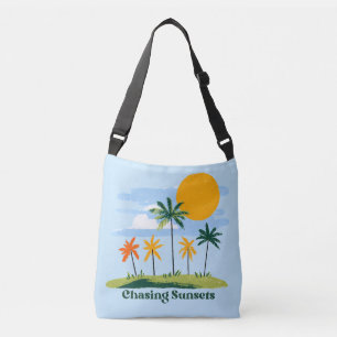 Sac Ajustable Poursuite de couchers de soleil Palmiers tropicaux