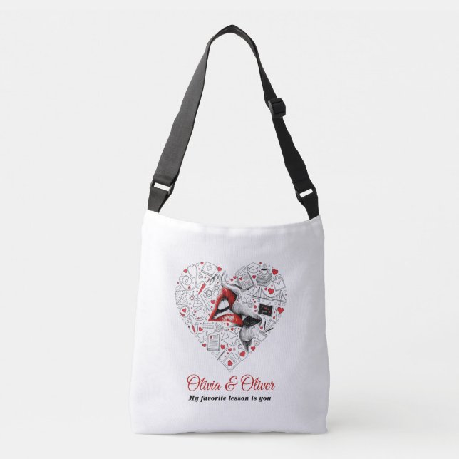 Sac Ajustable Professeur Ma Leçon Préférée Saint-Valentin (Devant)