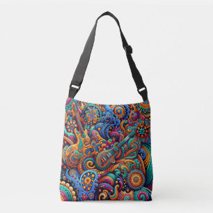 Sac Ajustable Psychédélique Batik Guitare Art-Colorful Musique R