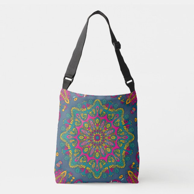 Sac Ajustable Psychédélique Peacock Mandala (Devant)