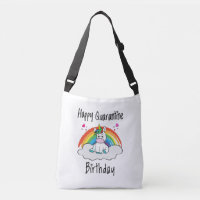 Quarantine Anniversaire Unicorn arc-en-ciel