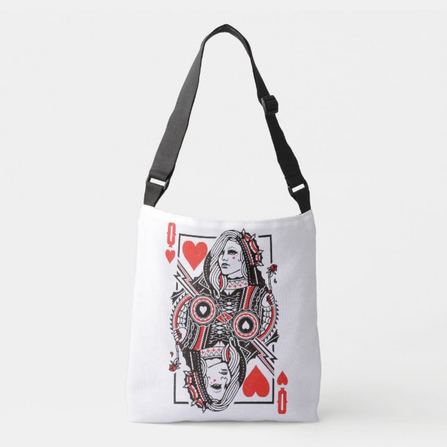 Sac Ajustable Queen of Hearts Surdimensionné Graphisme, Jouer de (Devant)