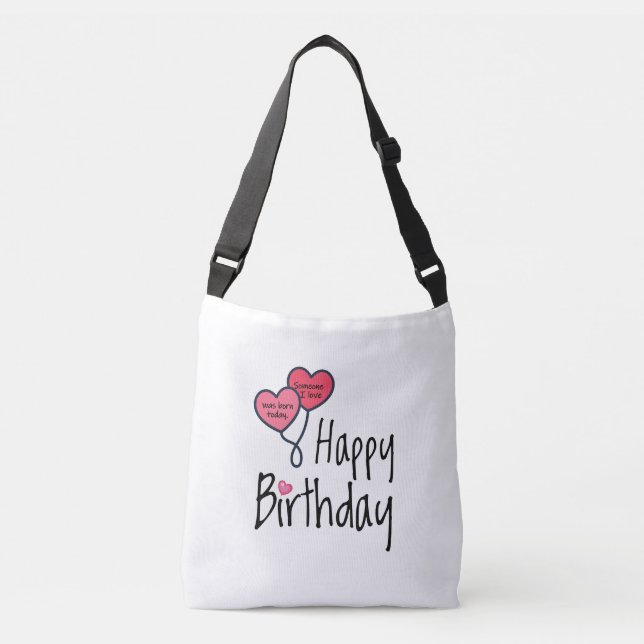 Sac Ajustable Quelqu'un que j'aime est né aujourd'hui - Joyeux a (Devant)