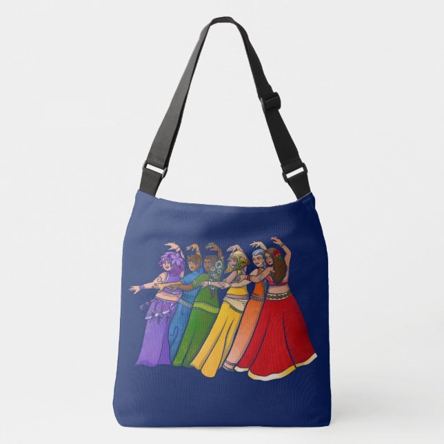 Sac Ajustable Rainbow Belly Dancer Art Belly Dance Troupe (Devant)