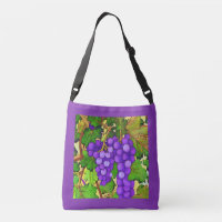 Raisins pourpres sur la vigne