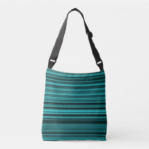 Sac Ajustable Rayures noires et sarcelle
