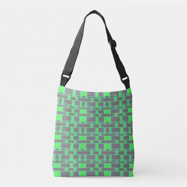 Sac Ajustable Rectangle gris Motif 16 (Devant)