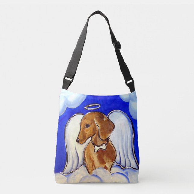 Sac Ajustable Red Dachshund Angel (Devant)