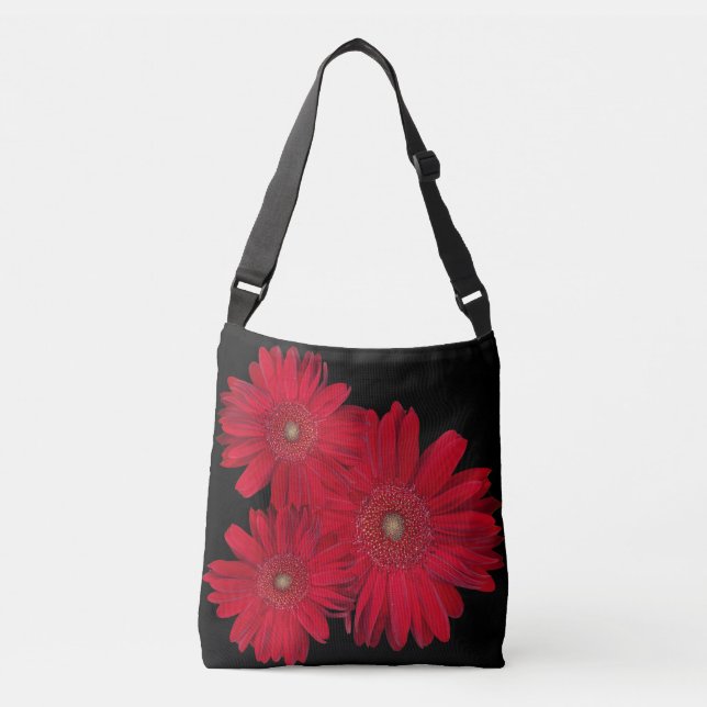 Sac Ajustable Red Gerber Daisy Close Up Photographie (Devant)