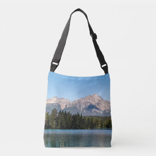 Sac Ajustable Reflets de Pyramid Mountain sur le lac calme Jaspe