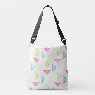 Sac Ajustable Règle triangle colorée sur crème