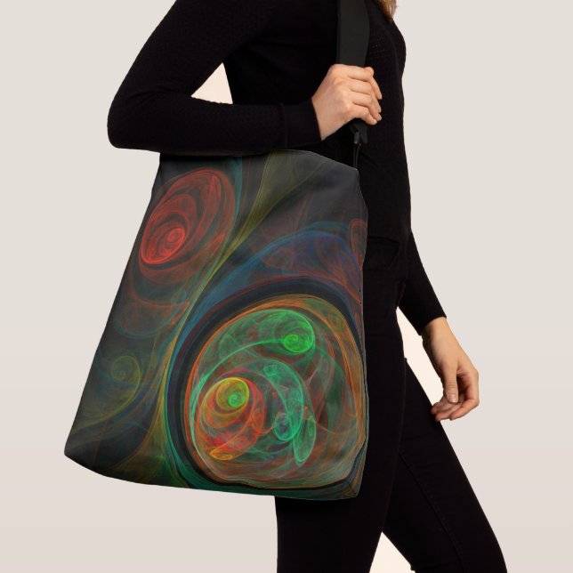 Sac Ajustable Renaissance Vert Abstrait Art Corps croisé (De près)