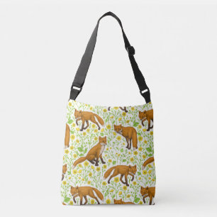 Sac Ajustable Renards et papillons sur le blanc naturel