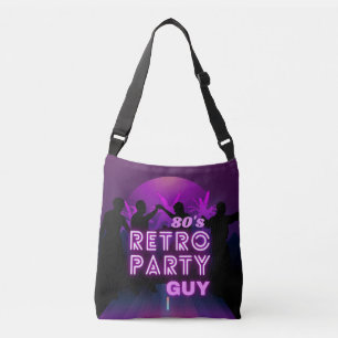 Sac Ajustable Retro 80 s Disco Dance Party Neon Purple Funky