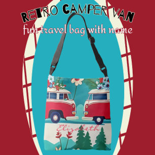 Sac Ajustable Retro Camping Bus Hippie Fun