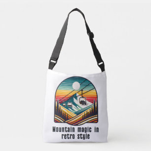 Sac Ajustable Retro Mountain Ski Lift Adventure sous le soleil