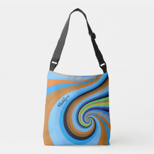 Sac Ajustable Retro Rainbow Swirl Personalized